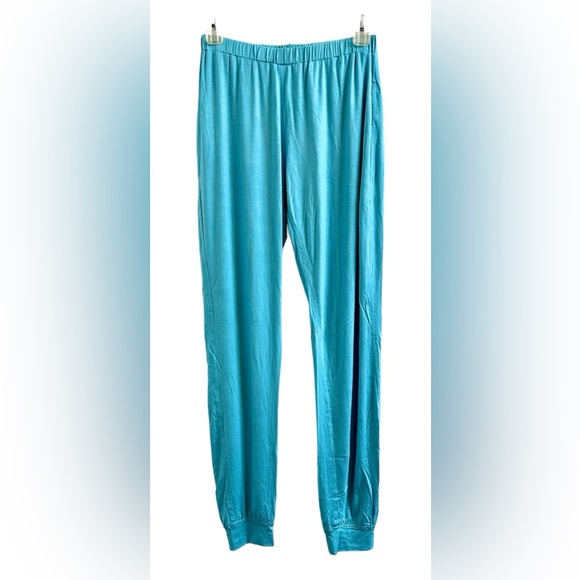 YANA K LOS ANGELES Pocket Joggers In Turquoise One Size Fits Most ✨NWT✨ - Picture 1 of 9